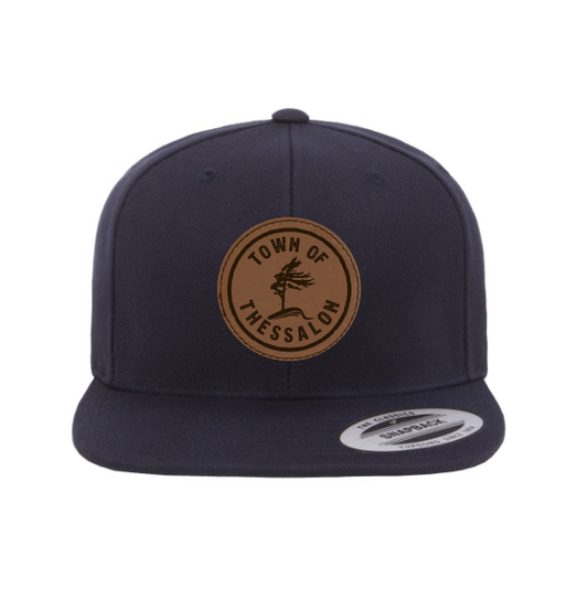 Thessalon Flat Brim Leather Patch Hat