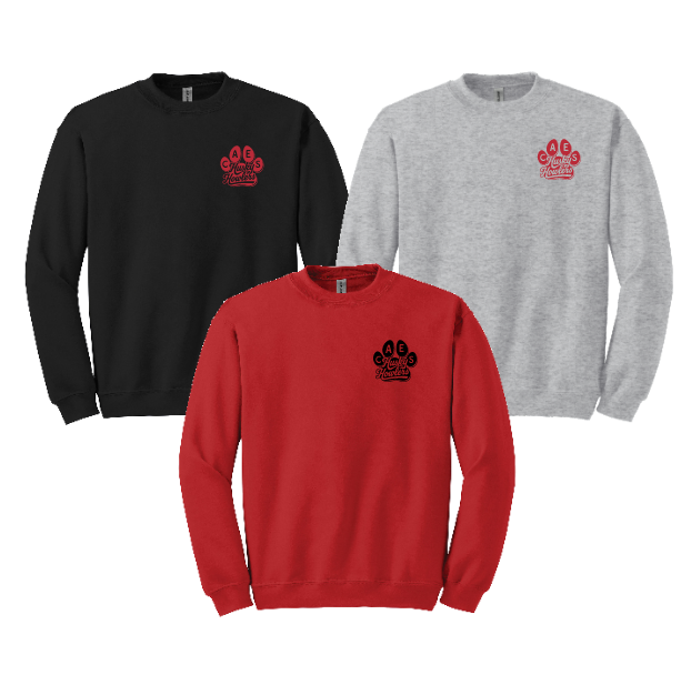CAES Paw Print Crewneck